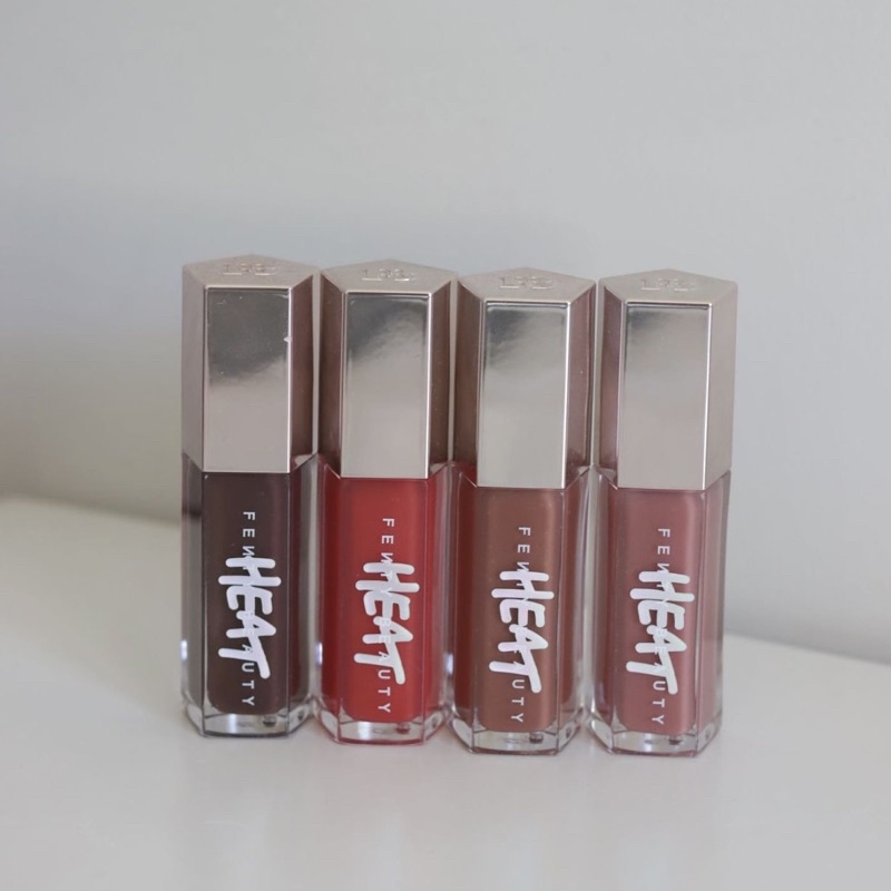 Son bóng Fenty Beauty Gloss Bomb Heat Lip Luminizer + Plumper (Hot Chocolit, Hot Cherry, Fussy, Fenty Glow)