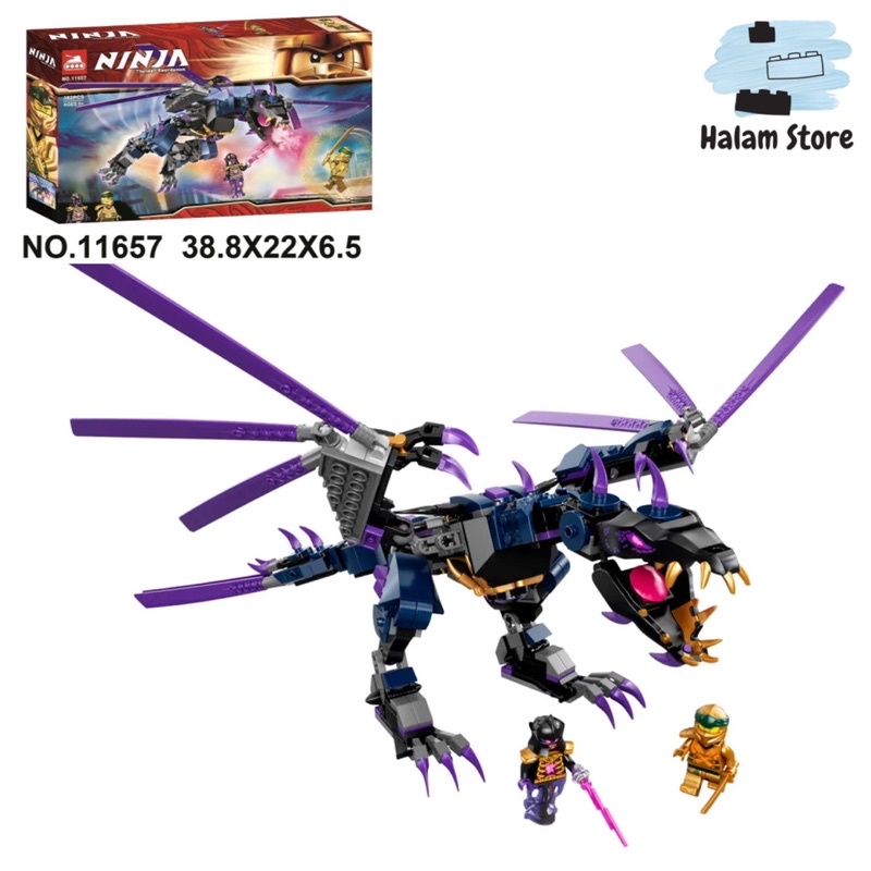 Mô hình lắp ráp Lego Ninjago Bela Lari Tank 11657 71742 - Đồ chơi xếp hình Rồng của chúa tể Overlord