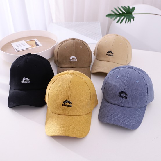 Nón kết Mũ lưỡi trai FishBone logo thêu tinh tế Free Size