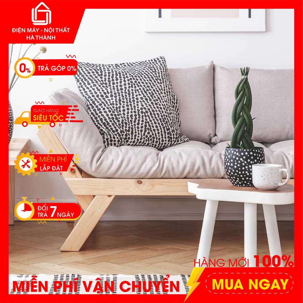 Ghế Sofa Simple, Gỗ thông tự nhiên, Vân gỗ đẹp, Kiểu dáng đơn giản