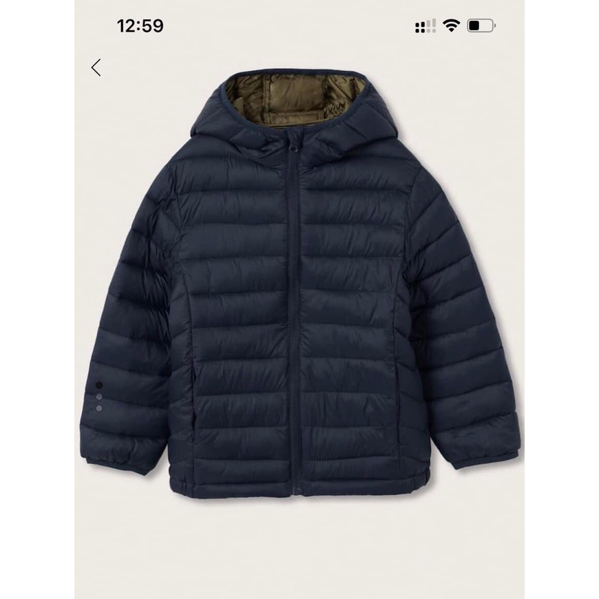 Aó khoác phao siêu nhẹ Mango bé trai Việt nam xuất khẩu dư xịn đét size 2-14 tuổi giao màu ngâu nhiên