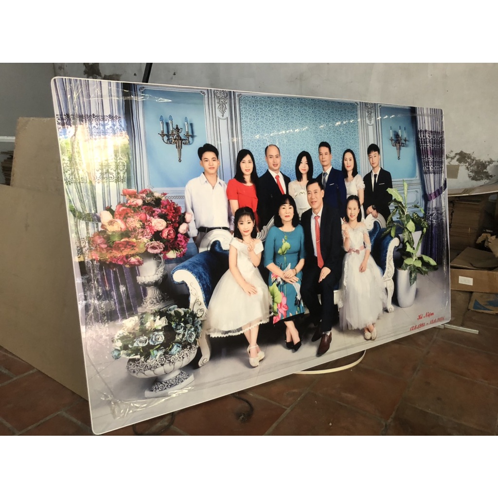 In ẢNh Khổ Lớn 76x120cm  Ảnh Tráng Gương Nẹp Viền   Ảnh Treo Tường Ảnh Cưới Ảnh Kỷ Hiếu Ảnh BaBy Ảnh Lưu Niệm