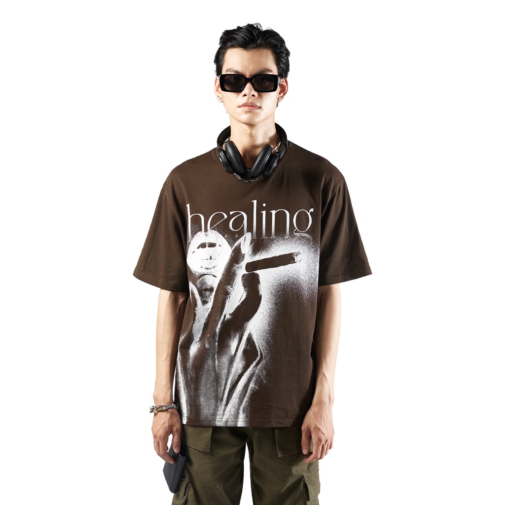 Áo Thun Tay Lỡ Snazzy Phông Unisex Nam Nữ Cotton Oversize Form Rộng Healing