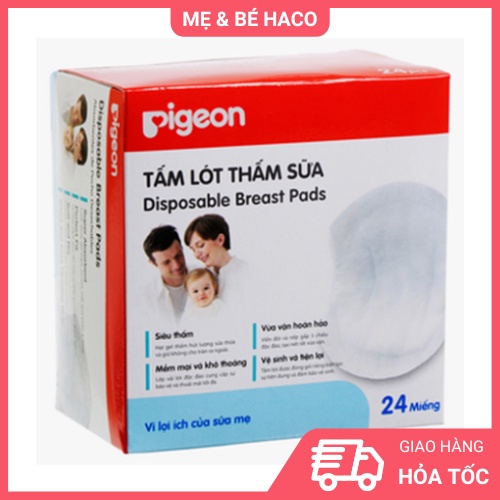 Lót Thấm sữa Pigeon (24 miếng/hộp)