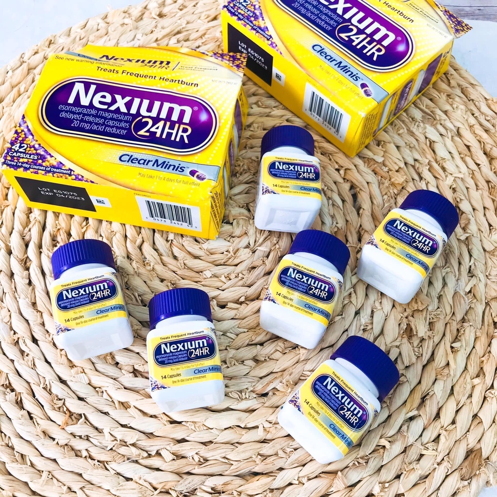 Nexium 24hr Mỹ, Viên Uống Đau Dạ Dày Ợ Nóng