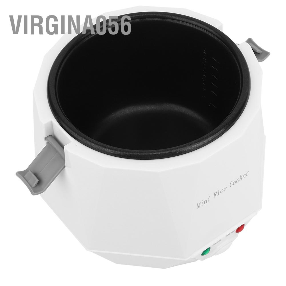 Có thể bán buôn Nồi cơm điện cầm tay nhỏ 1.6L Dụng cụ nấu cho ô tô 12V Sử dụng màu trắng Virgina056 Hàng giao ngay