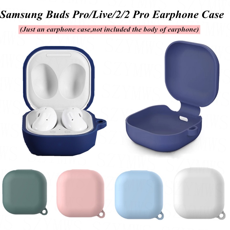 Vỏ Bảo Vệ Hộp Sạc Tai Nghe Samsung Galaxy Buds Pro / 2 / 2 Pro Bằng Silicon Mềm Kèm Móc Khóa Tiện Dụng