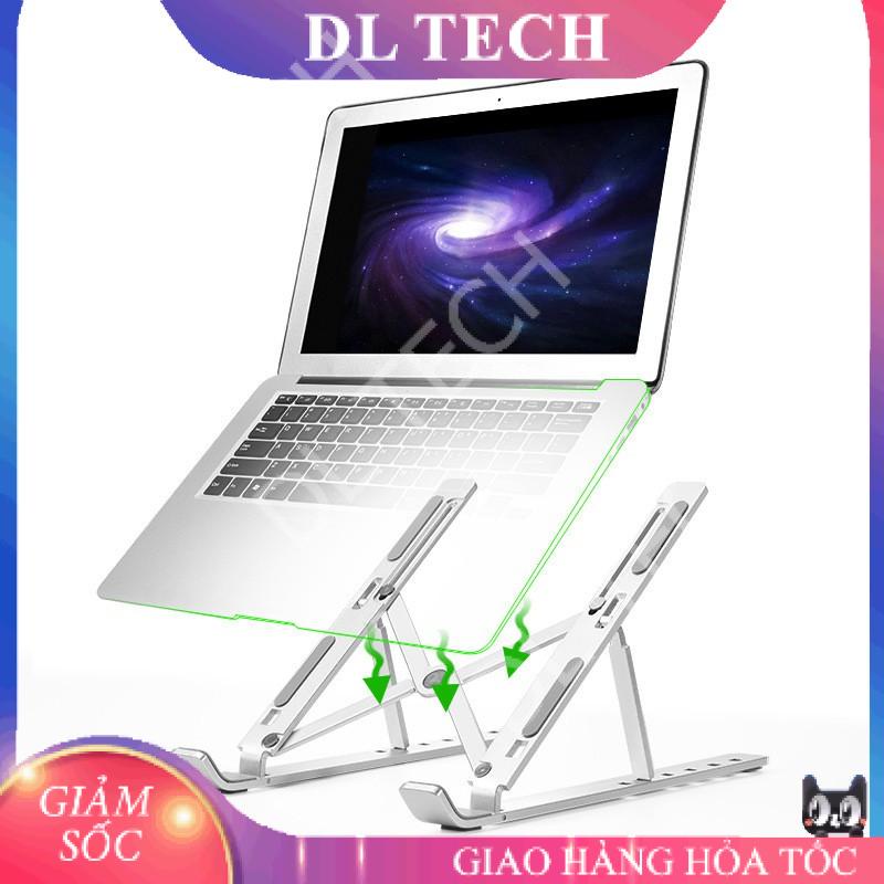 Giá đỡ LAPTOP , MACBOOK, IPAD N3 bằng nhôm điều chỉnh độ cao đế tản nhiệt laptop dưới 15.6 inch đế kê laptop DL TECH