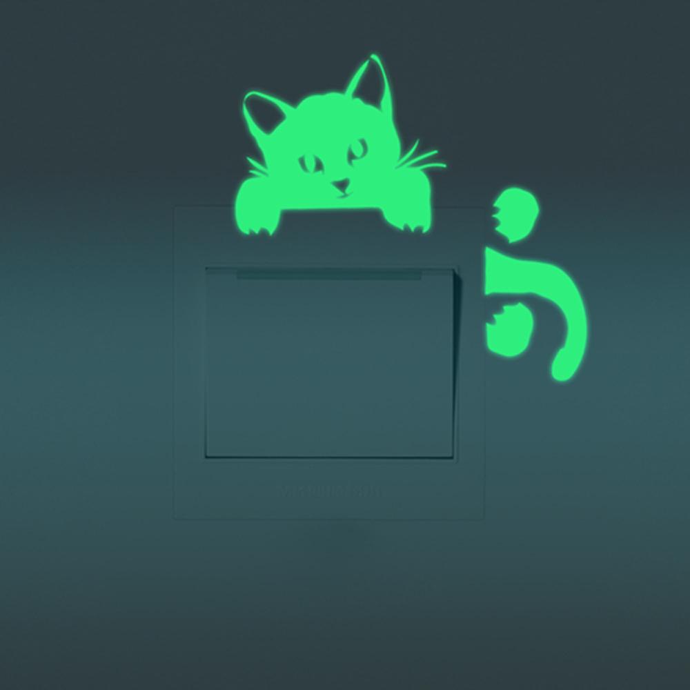 Sticker Dán Tường Họa Tiết Mèo Con Dễ Thương Bắt Mắt