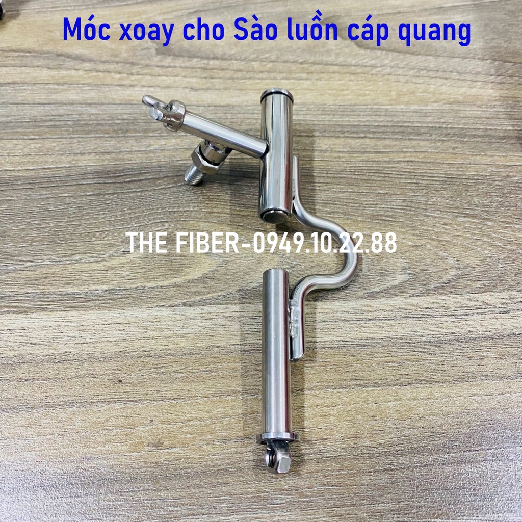 Đầu Móc cố định Móc xoay cho Sào luồn cáp quang - Khuyên sào luồn cáp quang