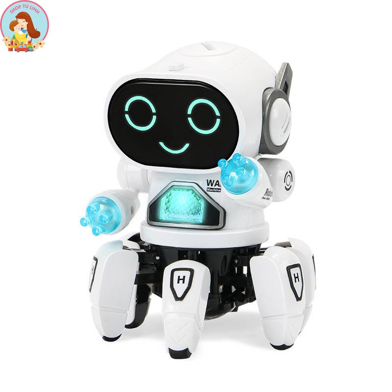 Đồ Chơi Trẻm Em Robot Dancer Nhảy Múa phát sáng Cho Bé Trai, Bé Gái,Có Đèn Có Nhạc Giả Trí Vui Nhộn
