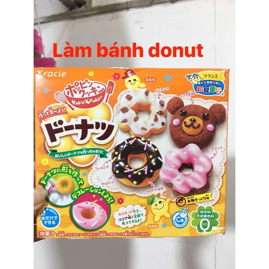 Kẹo Popin cookin Donut Nhật Bản- đồ chơi làm bánh donut ăn được