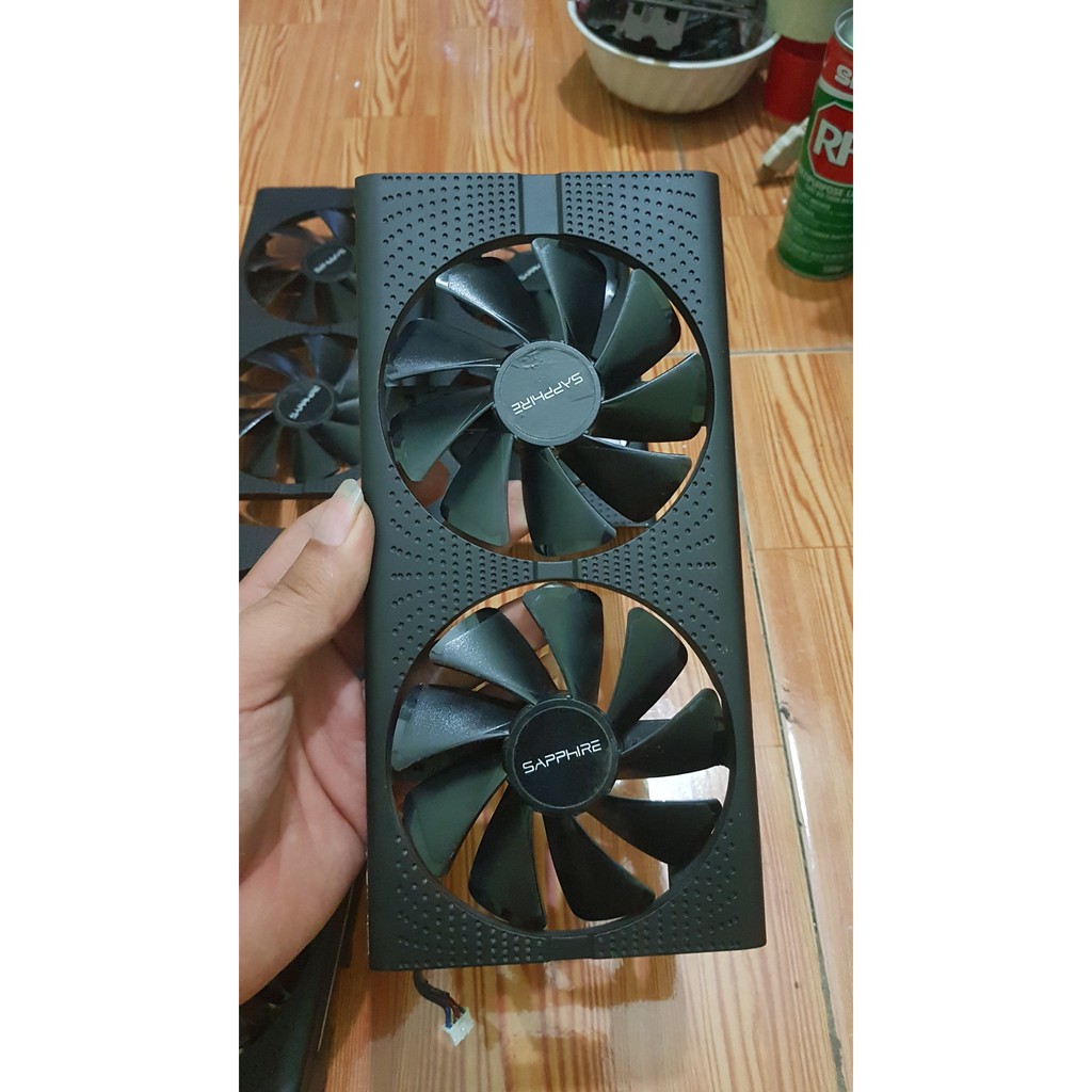 Ốp lưng , fan , tản sapphire rx 570 580 pulse sapphire nitro+