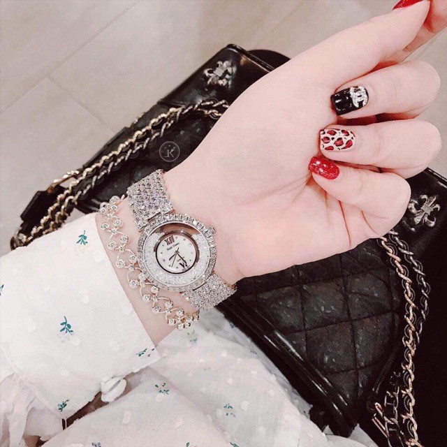 [CHÍNH HÃNG] Đồng hồ đeo tay nữ, đồng hồ nữ đính kim cương nhân tạo Royal Crown, full box, đẹp siêu sang, cao cấp