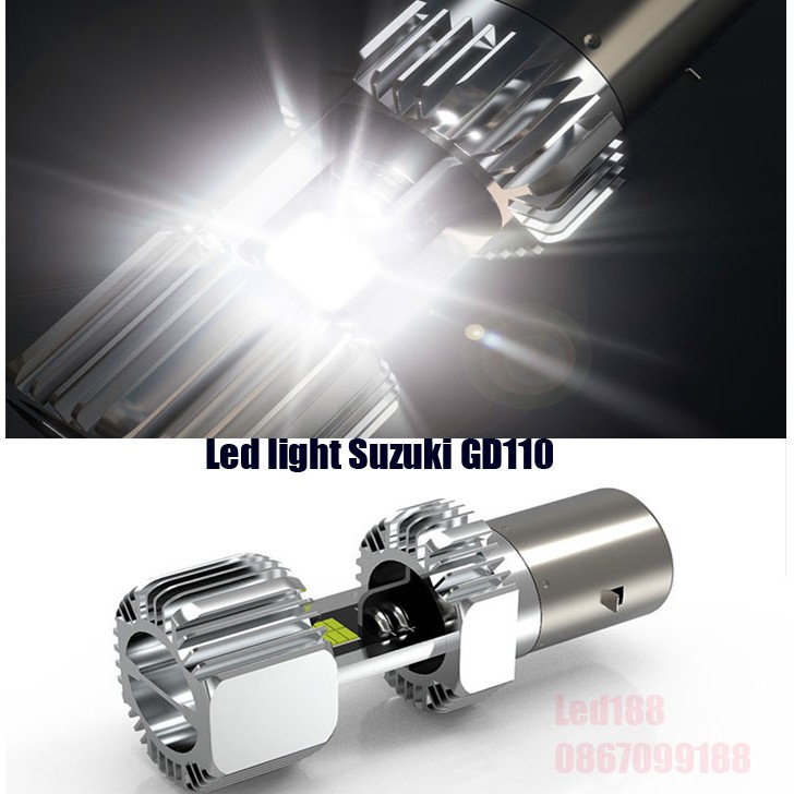 Đèn pha Led light siêu sáng Suzuki GD110 EN125 EN150 HJ125 honda SCR