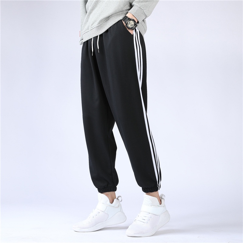 Quần thể thao 3 sọc nam nữ, bo chun kiểu dáng Jogger unisex thương hiệu JBAGY - JBD05