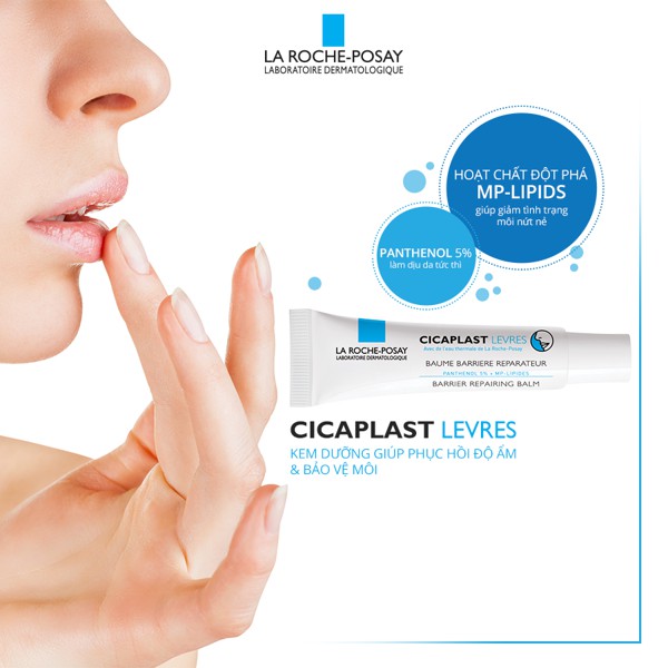 Son dưỡng La Roche Posay Cicaplast Lips phục hồi độ ẩm và bảo vệ môi - La Roche-Posay Cicaplast Lips 7.5ml