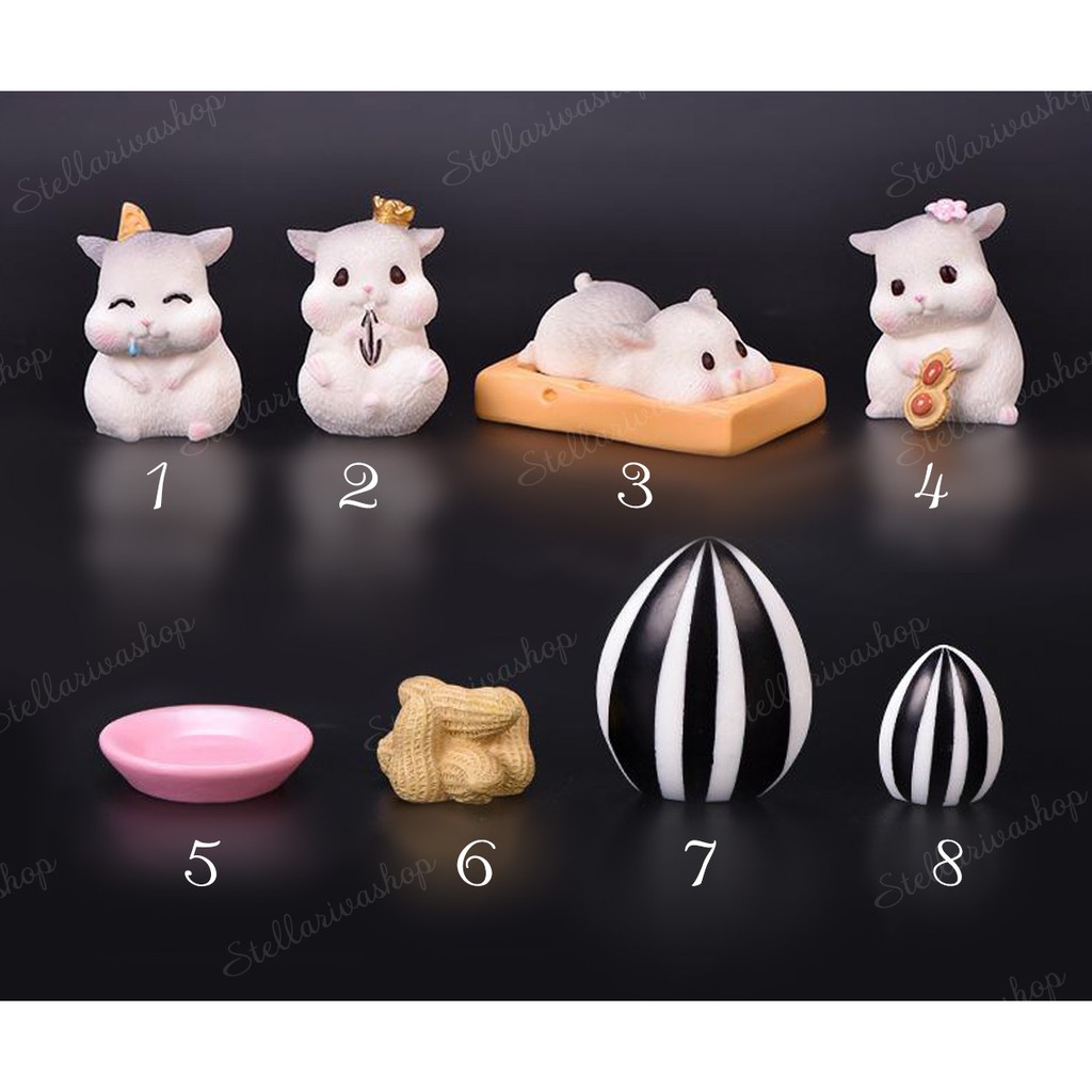 Mô hình Chuột Hamster dễ thương trang trí tiểu cảnh