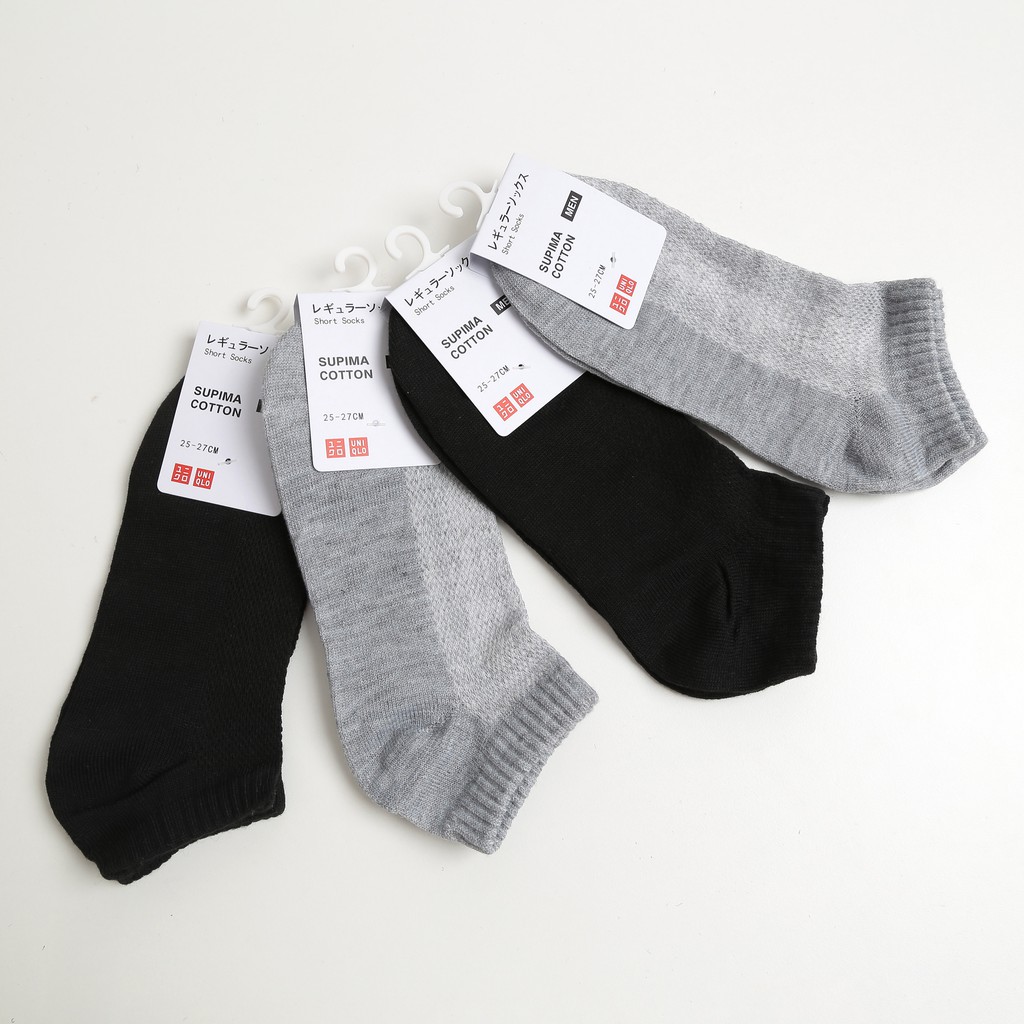 Tất nam nữ Unisex cổ ngắn phong cách Hàn Quốc,Vớ nam nữ cổ thấp dệt kim UNI01