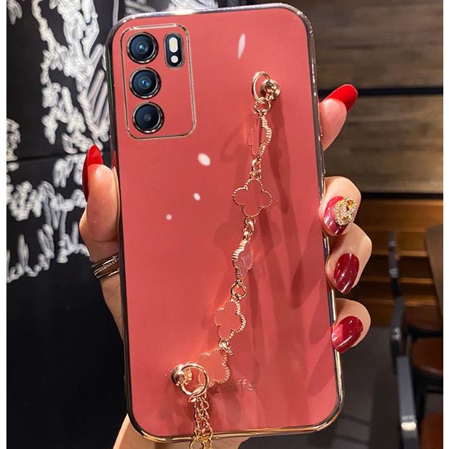 Ốp Điện Thoại Mềm Mạ Điện Có Vòng Đeo Tay Cho Samsung Galaxy A04E A04 A04S A12 A13 A11