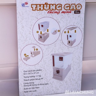 THÙNG ĐỰNG GẠO THÔNG MINH TASHUAN 10KG