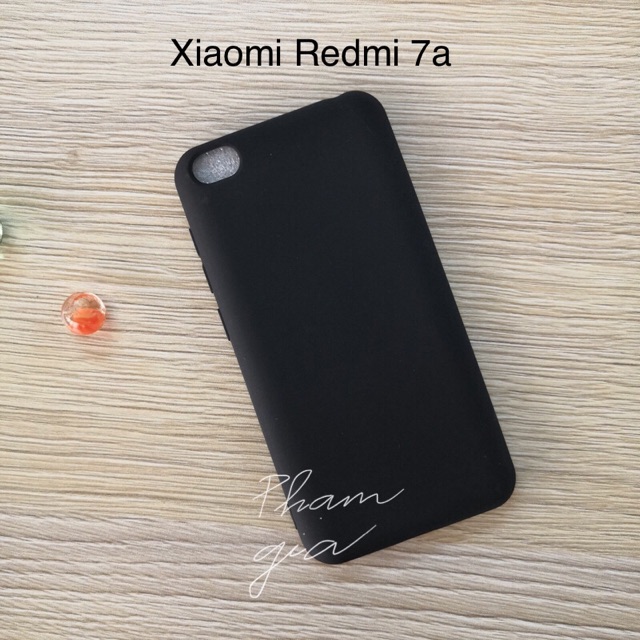 Ốp lưng Xiaomi Redmi 7a dẻo silicon màu đen (có video)