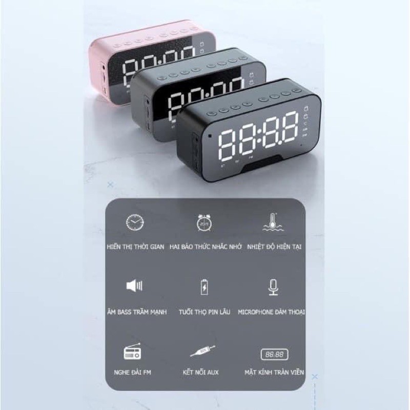 Loa đồng hồ Bluetooth thông minh kiểu dáng basic hiện đại