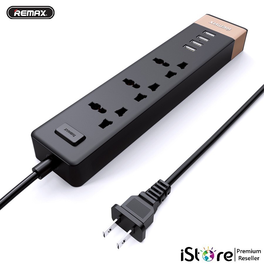 Ổ cắm điện Đa Năng Remax Ru-S2 RU S2 TÍCH HỢP 3 CHÂN CẮM ĐIỆN VÀ 4 CỔNG USB TIỆN LỢI AN TOÀN CHỐNG CHÁY