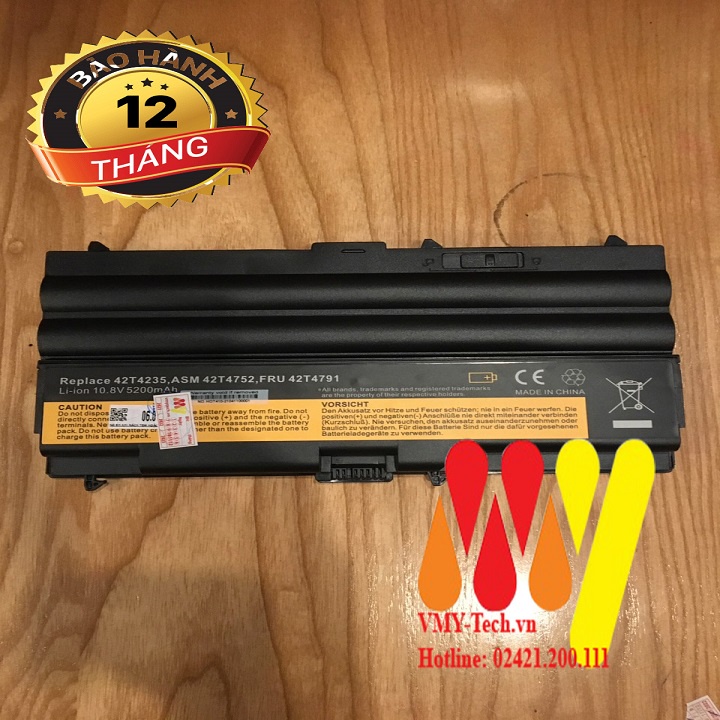 Pin Lenovo ThinkPad T410 T410i T420 T510 T510i T520 L410 L420 L430 L510 L520 L530 SL410 SL530 Edge-E520