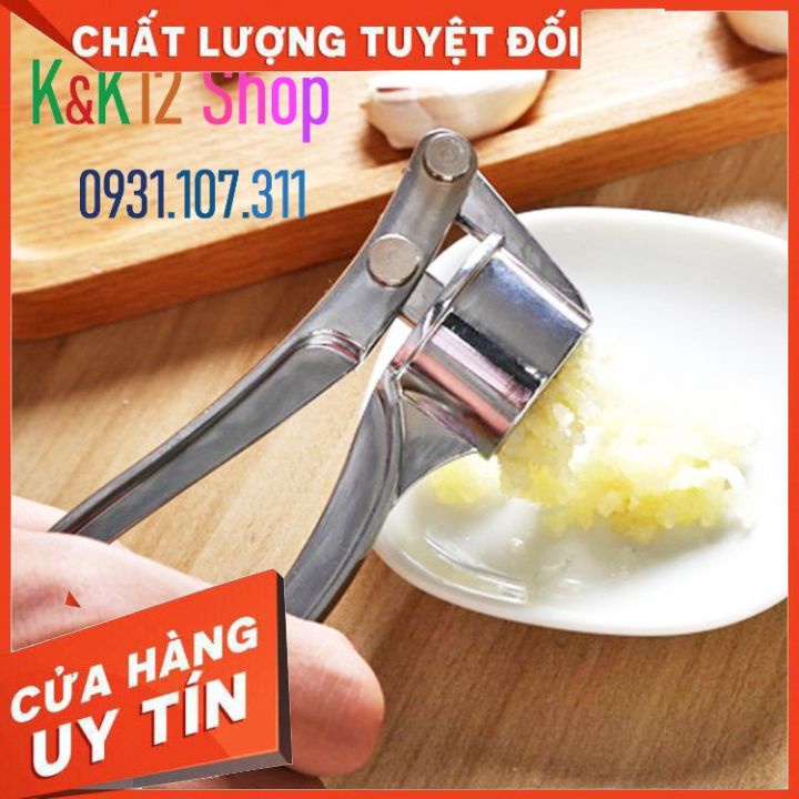 Dụng cụ ép tỏi bằng Inox K01 tiện dụng. Dụng cụ kẹp càng cua đa chức năng.