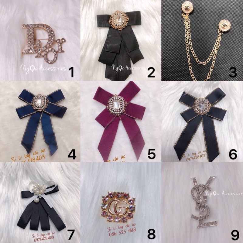 Combo 3 nơ cài áo (ib chọn mẫu)
