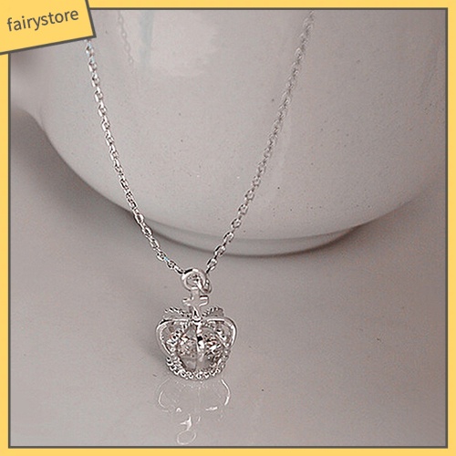 Dây Chuyền Mặt Hình Vương Miện Đính Đá Lấp Lánh