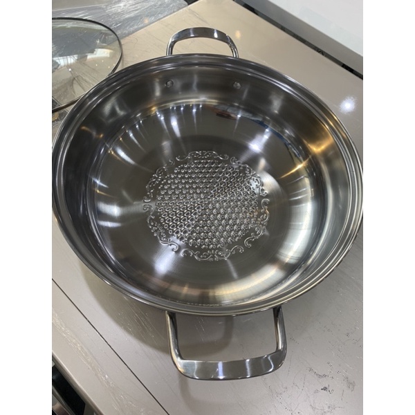 Nồi lẩu inox đế từ CHỐNG DÍNH - Nồi lẩu bếp từ size 30 loại dày