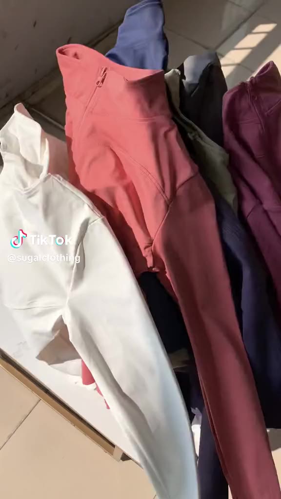 Áo Khoác Thể Thao Dài Tay Khóa Kéo Nữ Tập Gym Yoga Aerobic Vải 2 Lớp Mềm Mát Ôm Body Thời Trang Sugal AO KHOAC NU 015 | BigBuy360 - bigbuy360.vn