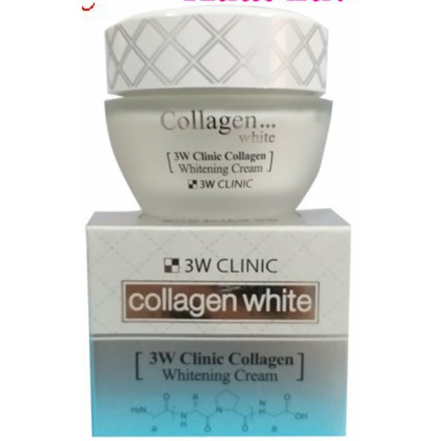 KEM DƯỠNG TRẮNG DA MẶT TINH CHẤT COLLAGEN 3W CLINIC COLLAGEN WHITENING CREAM