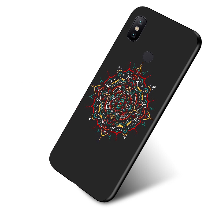 Ốp điện thoại dẻo nền đen in hình tranh vẽ cho Xiaomi Redmi K30 5G POCO X2 phiên bản đặc biệt 6.67 inch