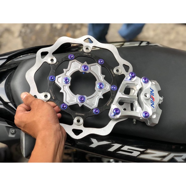 combo dĩa ktm brembo luôn heo nisin pass cnc gắn vario click