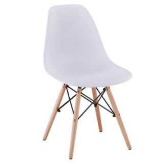 Ghế nhựa chân gỗ Emeas- Ghế cà phê - Ghế ăn. Mới 100%