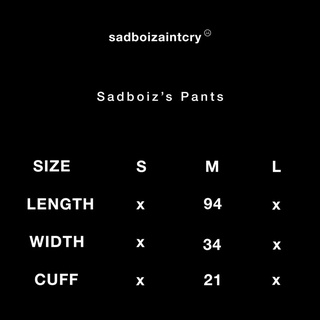 Quần dài SADBOIZ/SADBOIZAINTCRY