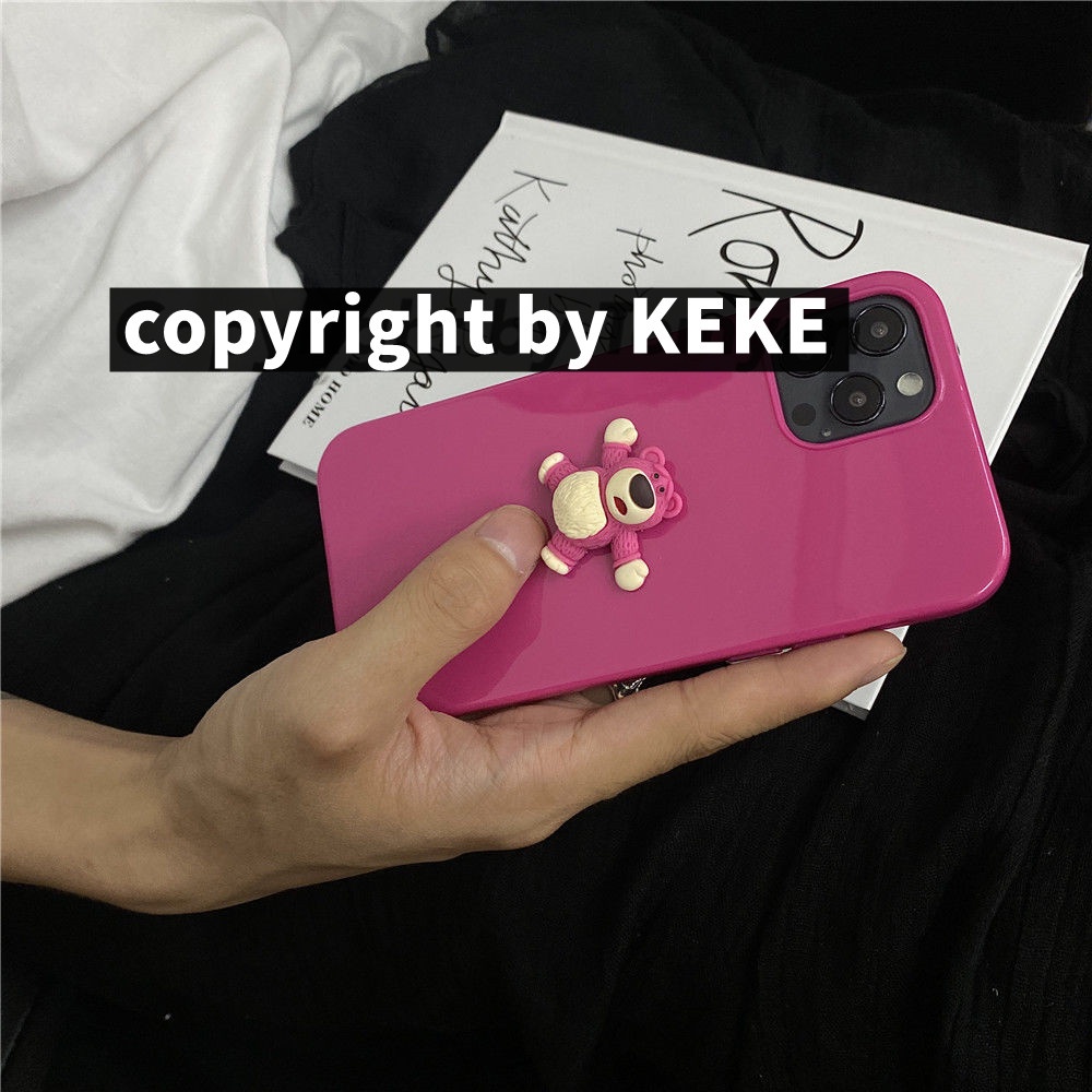 Ốp Lưng Hình Con Gấu Dễ Thương Cho Apple 11 12 13 iPhone678Plus xr xsmax