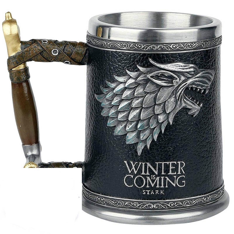 3D stainless steel plastic beer coffee cup 600ml 400ml 200ml BEST GOT fan gifts