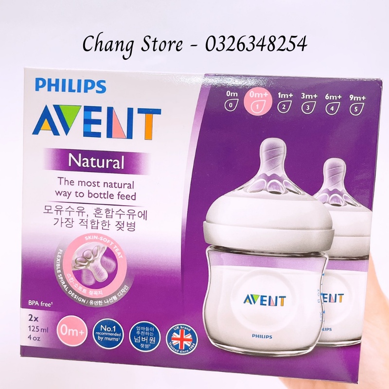 [CHÍNH HÃNG] Set 6 in 1, 4 Bình Philips Avent 125ml, 260ml Dùng Cho Bé Từ 0M+