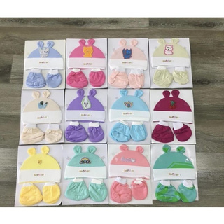 Set mũ-bao tay-bao chân cho bé sơ sinh
