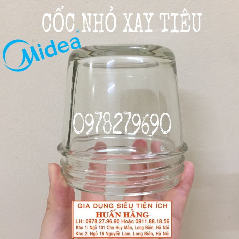 (LINH KIỆN CHÍNH HÃNG) CỐI THỦY TINH TO SINH TỐ, CỐI THỦY BÉ XAY KHÔ MÁY XAY SINH TỐ MIDEA MJ-BL75G MJ-BL60G