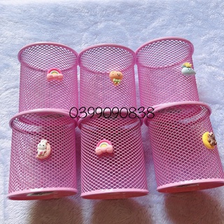 Cắm bút sắt lưới kute ( vuông, tròn)
