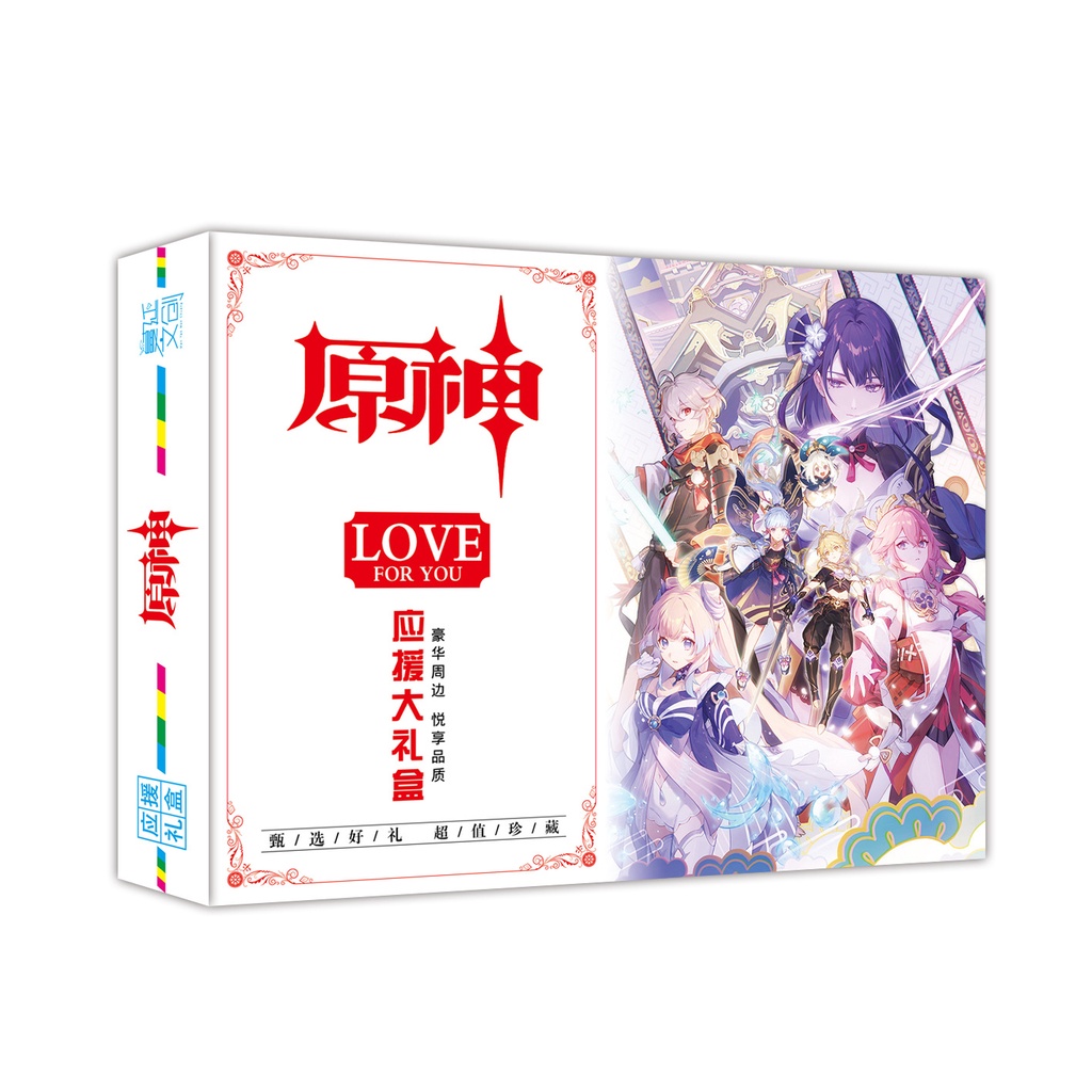 Hộp quà tặng anime game Genshin Impact chibi dễ thương siêu rẻ, nhiều món