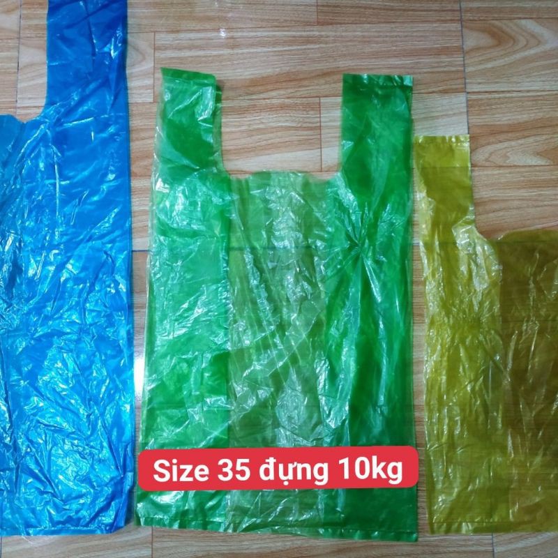 1kg Túi bóng màu đựng rau củ, hàng tạp hóa đủ cỡ