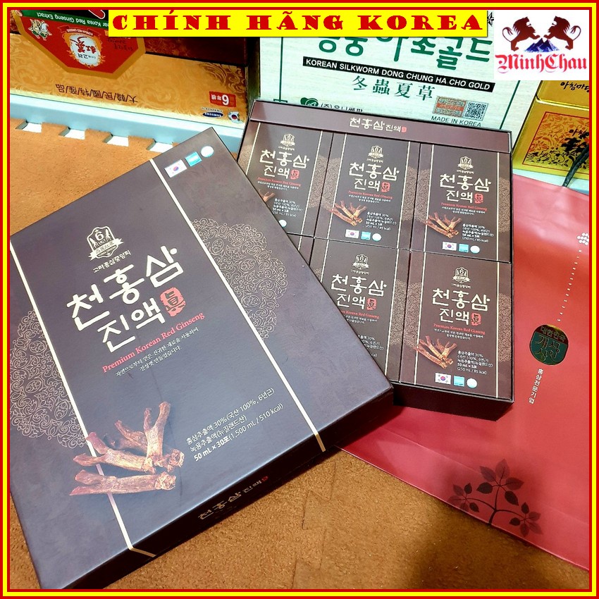 Nước sâm chính hãng Premium, Nước hồng sâm hàn quốc hộp 30 gói, minhchau