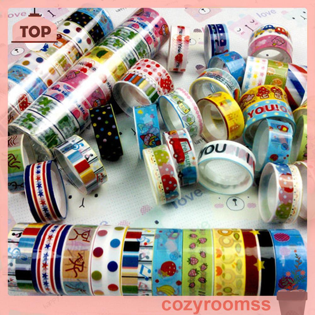 Cozyroomss 10pcs 1.5cmx2.5m Paper Tape
