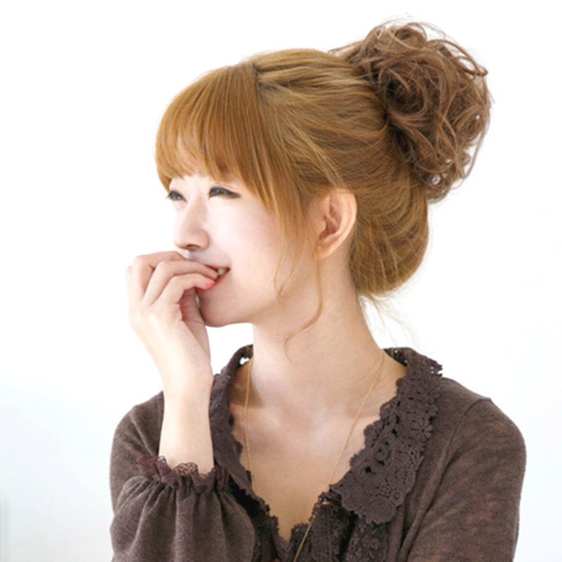 Bộ tóc giả xoăn bản to thời trang dành cho nữ